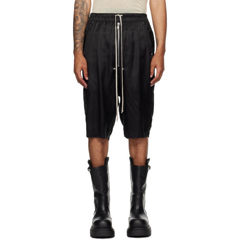 Rick Owens 男士 短裤 黑色 Concordians Bela Pods 短裤,男装,短裤,淘宝优惠券,粉丝福利购,淘宝优惠卷