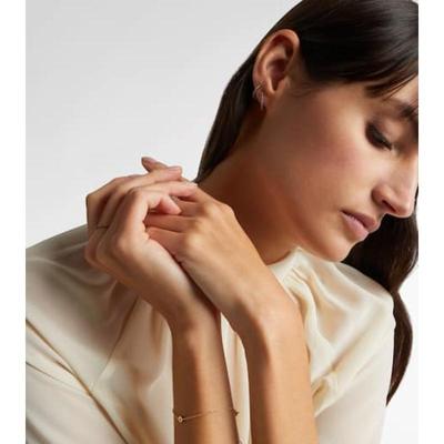 STONE AND STRAND 女士 耳环 Come Closer 10kt huggie 金色耳环