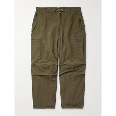 Remi Relief 男士 FW25 长裤 阔腿棉质帆布抽绳工装裤子