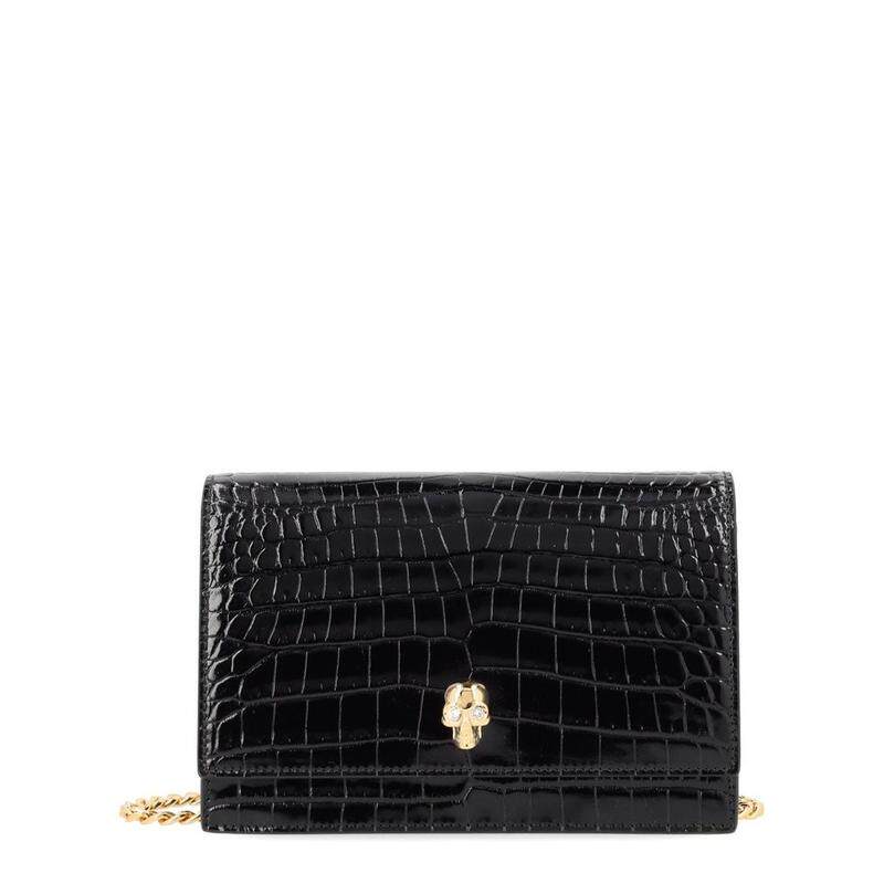 MCQUEEN 女士 SS26 单肩包 Alexander 小號骷髏壓花單肩包