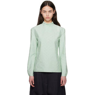 Confetti 女士 衬衫 Jacquard Cotton 绿色 罩衫 SS25 玛尼 Marni