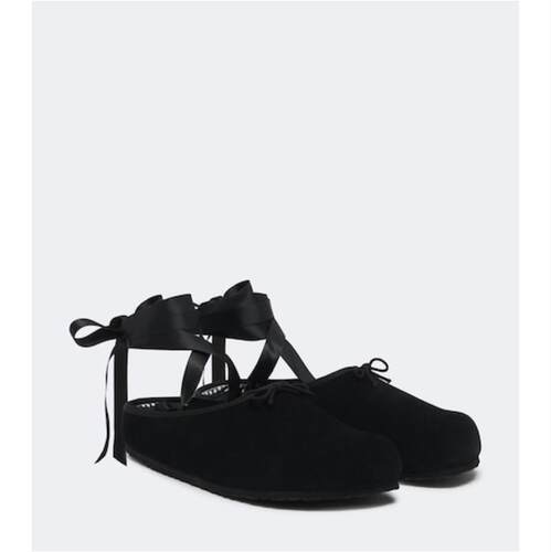 Birkenstock 勃肯 女士 芭蕾鞋 x Repetto Opera 绒面革凉拖
