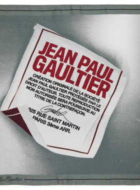 Jean Paul Gaultier 女士 方巾 灰色 The Label 方巾