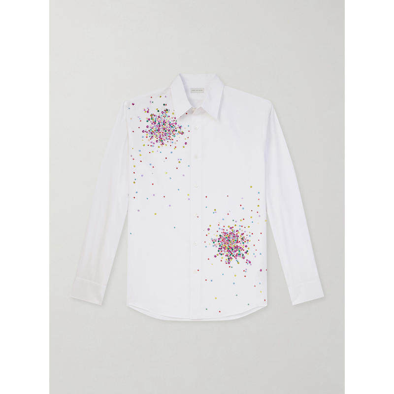 Dries Van Noten 德赖斯·范诺顿 男士 SS26 衬衫 精饰棉质府绸