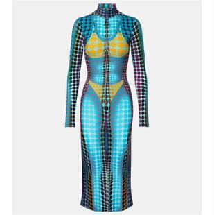 Jean Paul Gaultier 高缇耶 女士 中长连衣裙 印花