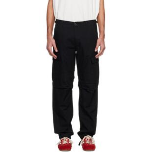Carhartt WIP卡哈特 男士 长裤 黑色 Aviation 工装裤