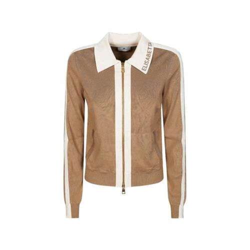 Elisabetta Franchi 女士 SS26 衬衫 针织光泽粘胶纤维条纹夹克