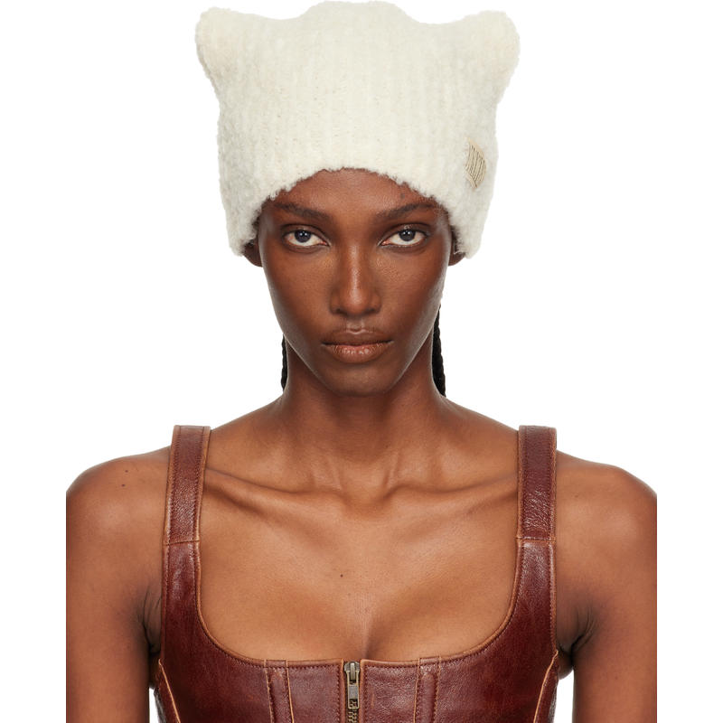 KNWLS 女士 毛线帽 米色 Precious 毛线帽