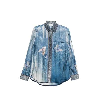 Pierre-Louis Mascia 女士 SS26 衬衫 印花真丝