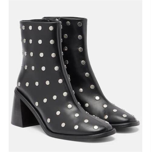 Souliers Martinez 女士 短靴 Kima 80 铆钉皮质