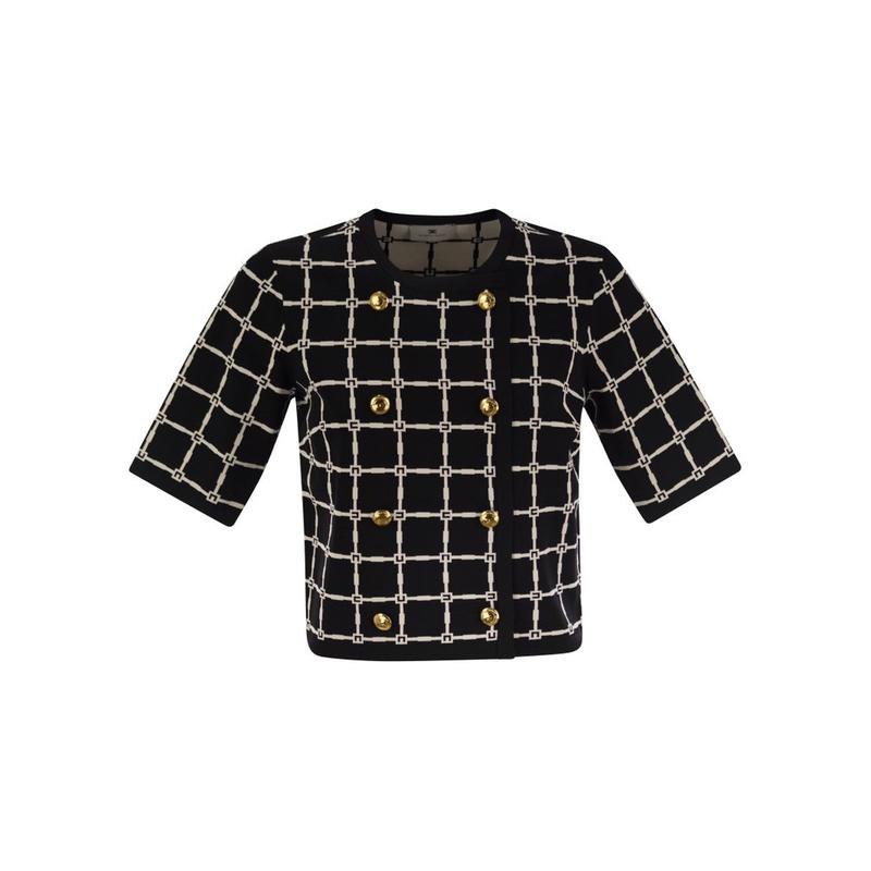 Elisabetta Franchi 女士 SS25 开衫 提花开衫