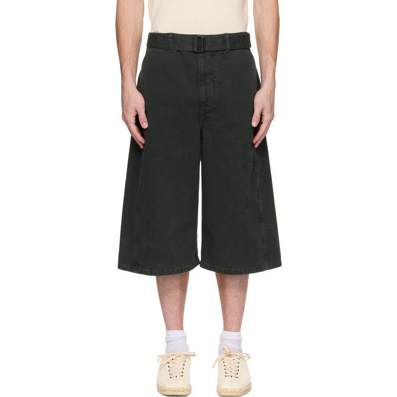 Lemaire 男士 牛仔短裤 灰色 Twisted 牛仔短裤