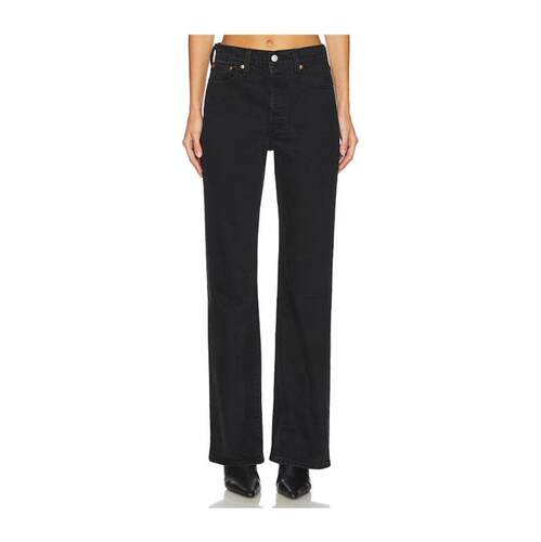 Levi's 李维斯 女士 牛仔长裤 黑色 Wedgie Bootcut 牛仔裤