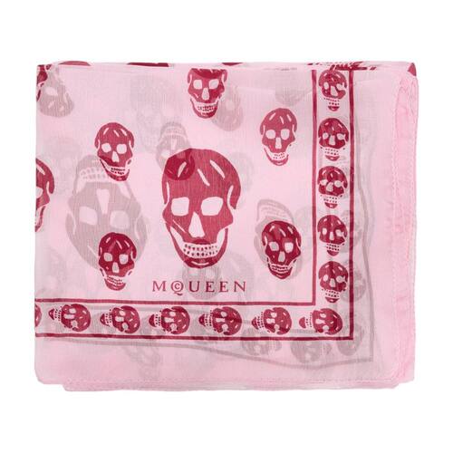 MCQUEEN 亚历山大·麦昆 女士 SS26 围巾 CA 骷髅头