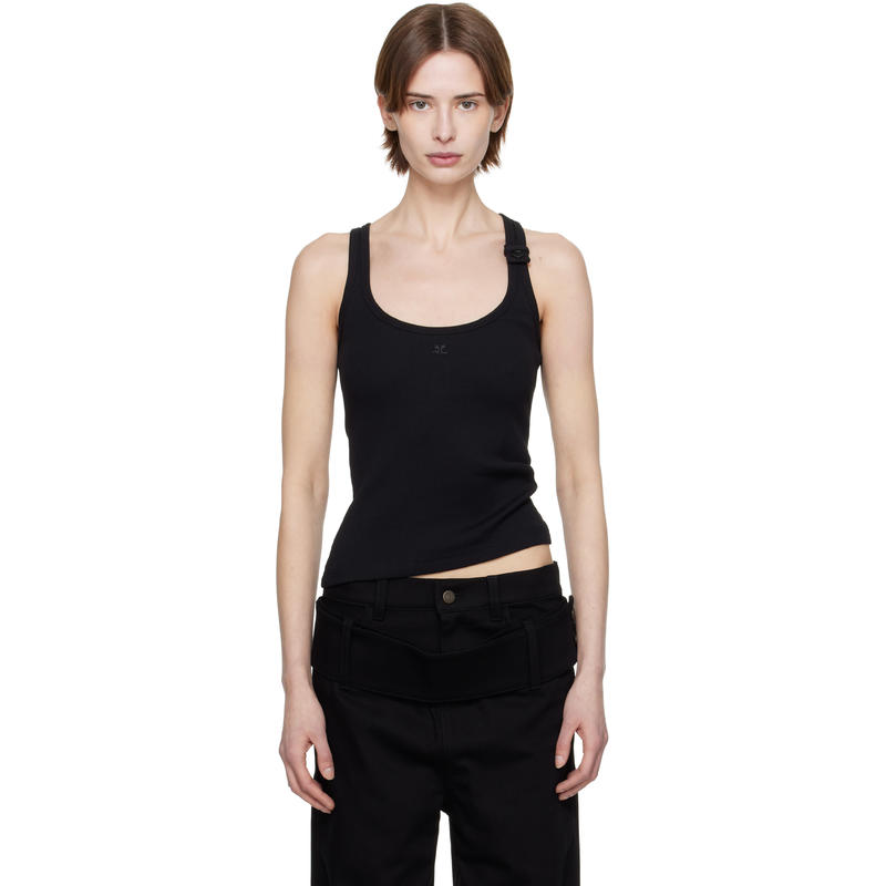 Courrèges 女士 背心 黑色 90's Rib 背心