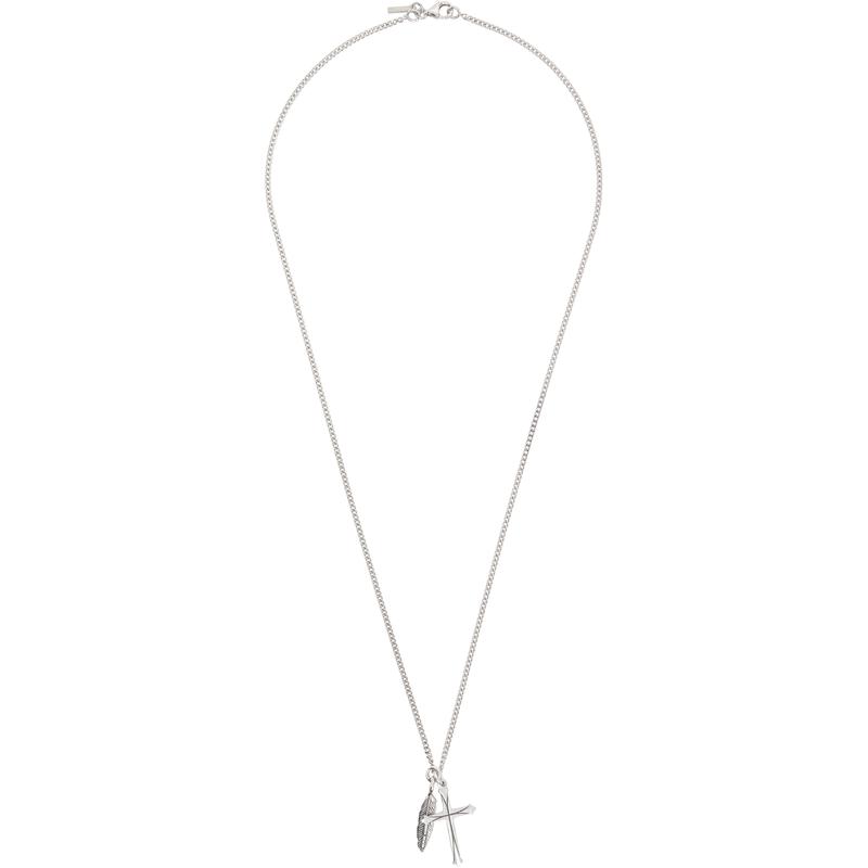 Emanuele Bicocchi 男士 项链/吊坠 Feather  Cross 项链