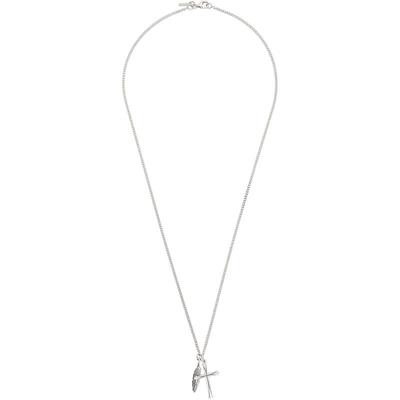 Emanuele Bicocchi 男士 项链/吊坠 Feather  Cross 项链