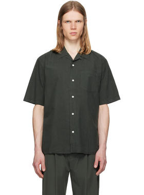 Norse Projects 男士 衬衫 绿色 Carsten Cotton Tencel 衬衫
