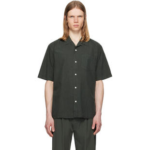 Norse Projects 男士 衬衫 绿色 Carsten Cotton Tencel 衬衫