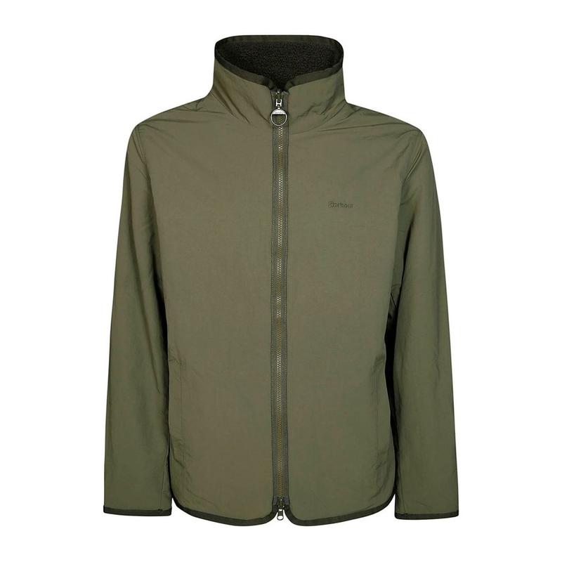 Barbour 男士 FW25 夹克 標誌刺繡雙面羊毛夾克