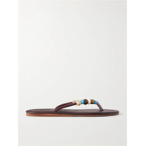 Ancient Greek Sandals 女士 凉鞋 Saionara 串珠精饰皮质人字拖