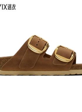 Birkenstock勃肯 女士棕色 Narrow Arizona Big Buckle 凉鞋 迷衣
