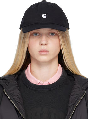 Carhartt WIP 女士 棒球帽 黑色 Madison Logo 棒球帽