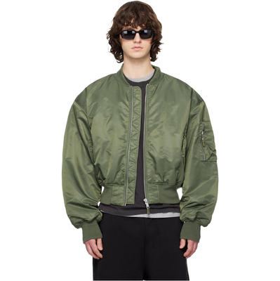 Entire Studios 男士 夹克 卡其色 Cropped Broad 飞行员