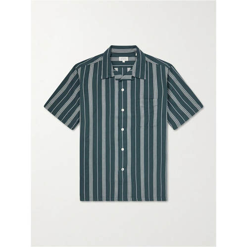 Hartford 男士 FW26 衬衫 New Palmito MC Camp-Collar 条纹棉质