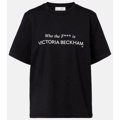 Victoria Beckham 维多利亚·贝克汉姆 女士 T恤 印花棉质针织