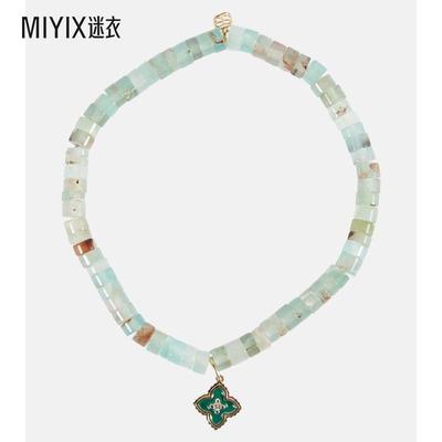 Sydney Evan 女款Moroccan 14kt金吊饰珠饰钻石手链 迷衣时尚