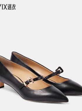 Gabriela Hearst 女款Marino 皮质浅口鞋 迷衣时尚