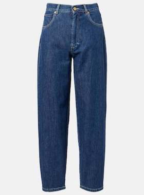 'S Max Mara 女士 牛仔长裤 Masia barrel-leg 高腰牛仔裤