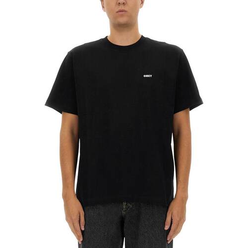 OBEY 男士 SS25 上衣 CON 徽标T恤