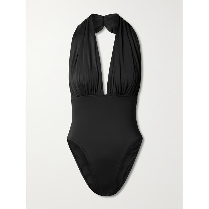 Norma Kamali 女士 连体泳衣 Mio 挂脖泳衣