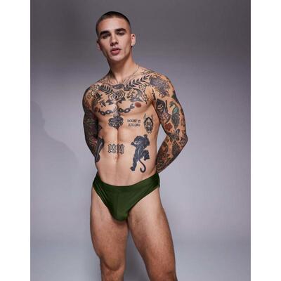 ASOS DESIGN 男士 泳裤 设计绿色