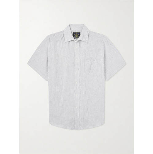 PORTUGUESE FLANNEL 男士 FW26 衬衫 Aaron 条纹棉麻混纺