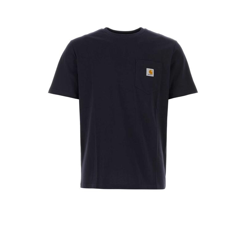 Carhartt WIP 男士 CO T恤 S/S 深蓝棉质口袋T恤