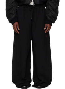 LỰU ĐẠN 男士 长裤 独家发售黑色 Raw-Cut Bontan 长裤