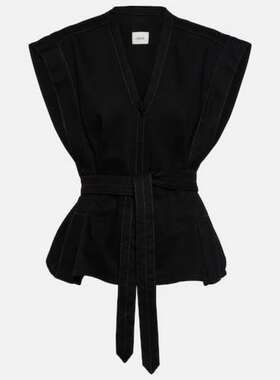 Lemaire 女士 背心 Chasuble 束带牛仔上衣