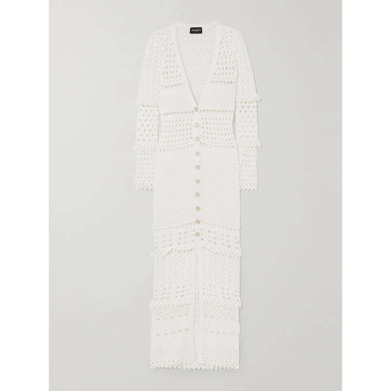 Retrofete 女士 SS24 开衫 Alaia 荧光钩花针织开衫