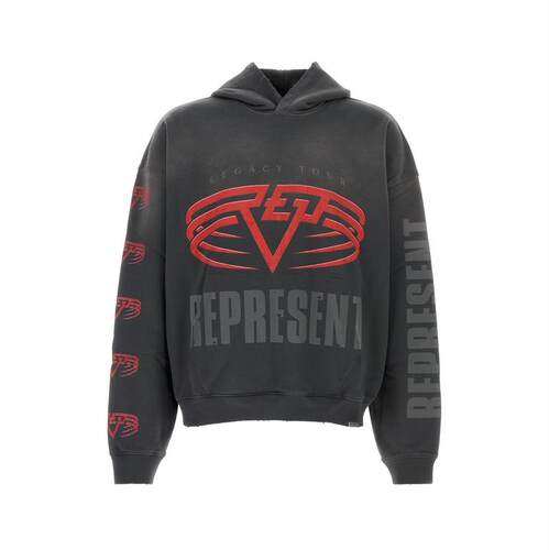 Represent 男士 FW25 卫衣 深灰棉质运动衫