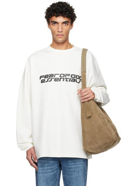 Essentials 男士 T恤 灰白色 Holiday 系列 Ponte 90s 长袖