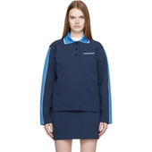 女士 套头衫 上衣 Punto Casablanca Collared 海军蓝 Polo