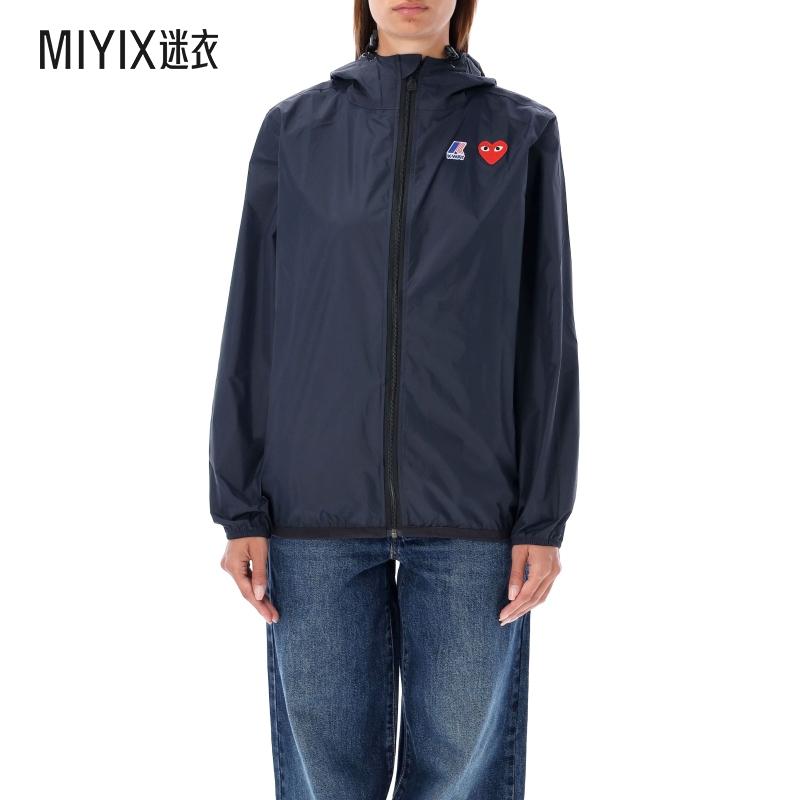 [秋冬新品]Comme Des Garcons Play川久保龄 男女同款防水拉链连