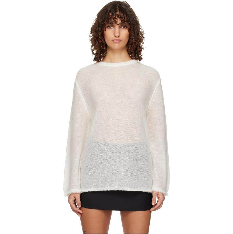 Totême 女士 毛衣 灰白色 Long Open Weave Knit