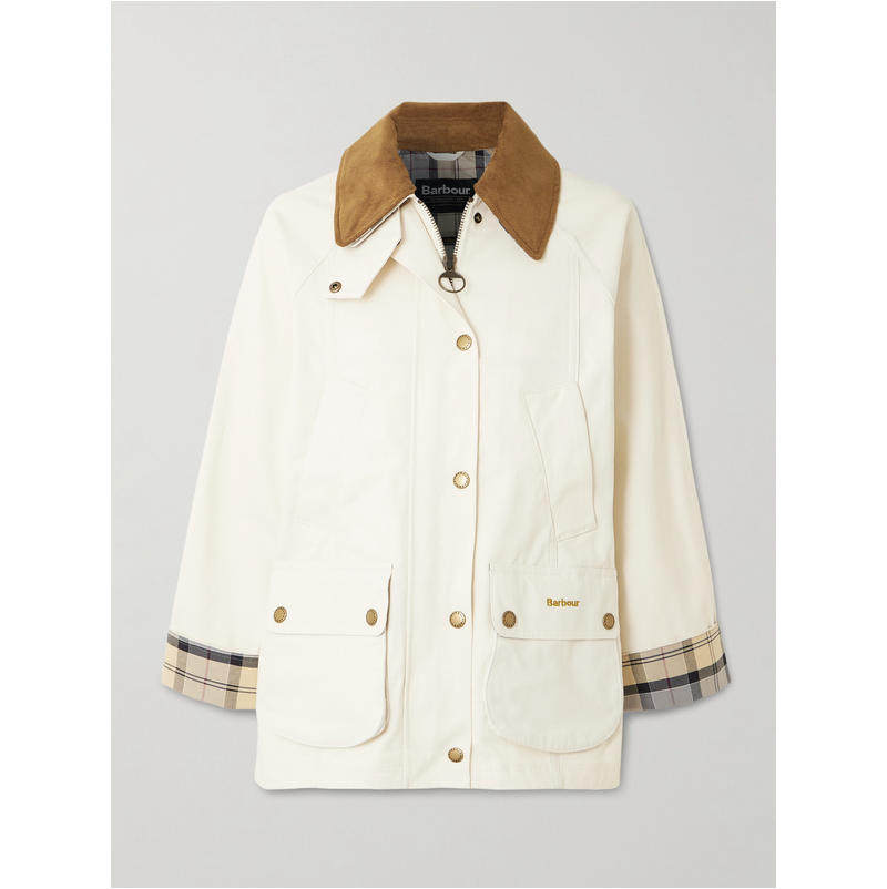 Barbour 巴伯尔 女士 FW26 夹克 Beadnell 时尚灯芯绒饰边打蜡棉