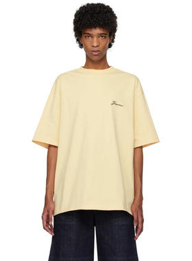 Jacquemus 男士 T恤 黄色 The Haltères T 恤