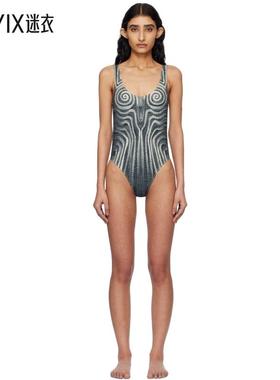 Jean Paul Gaultier高缇耶 女款黑色 The Spirale 连体泳衣 迷衣
