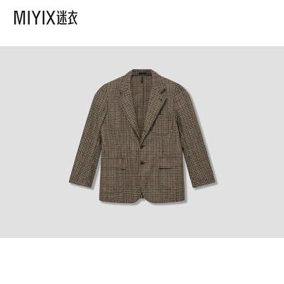 Drake’s 男女同款MKVII POW SHETLAND DR2A2H 24515-01 花呢酒红